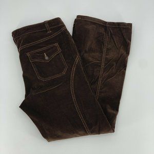 Motherhood Maternity Bootleg Brown Corduroy Pants